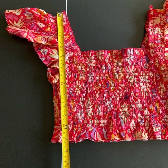 NWT Lulu’s Sunlit Summer Red Floral Print Matching Set - Picture 13 of 16